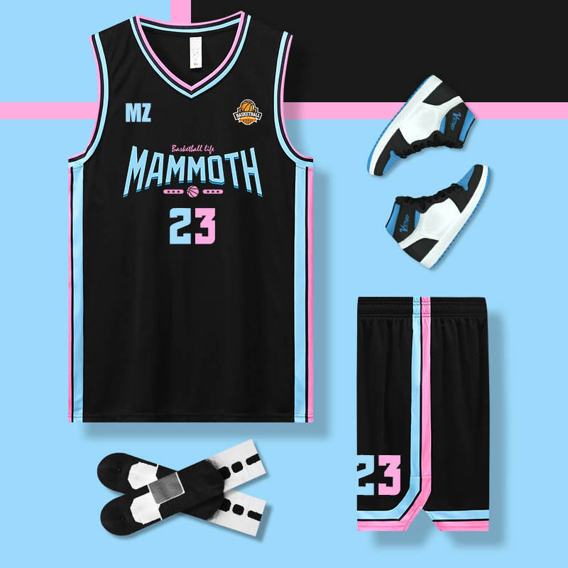 Basketball Clothing suit Men's Competition Training Clothing College Students' Summer Sports Team Clothing Women's Vest Printing Jersey