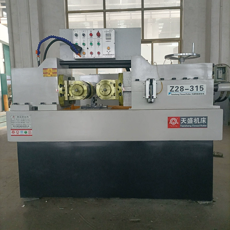 Тяньшэн Z28-315 Полностью автоматический двухосевой станок для накатки резьбы с ЧПУ, гидравлический станок для накатки шестерен, оборудование для обработки резьбы