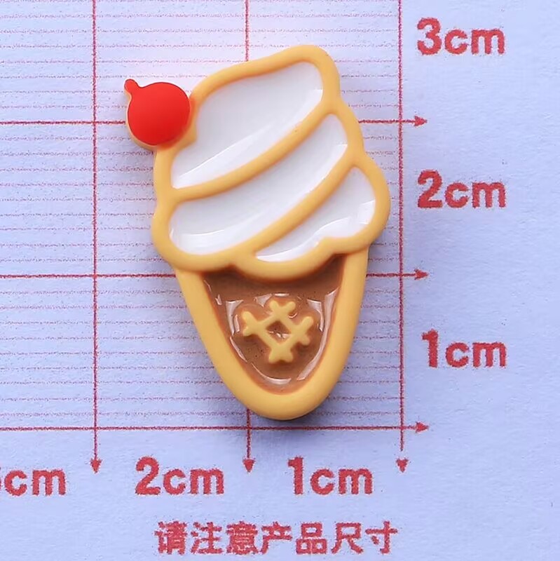 かわいいストロークウサギアイスクリーム diy 自家製ヘアピン携帯電話ケース冷蔵庫マグネット電気自動車樹脂アクセサリー卸売|undefined