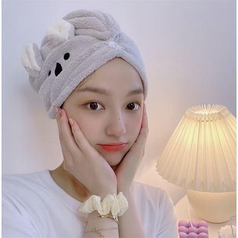 Sombrero de cabello seco para niñas lindo súper rápido absorción de agua y secado rápido lindo cabello largo pañuelo en la cabeza Toalla de cabello seco