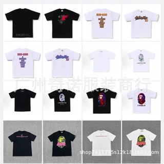 长期有BAPE X 迈阿密国际MIAMI联名迷彩男女同款短袖运动T恤潮牌