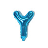 Blue balloon, layout, decorations, 16inch, gradient, English letters