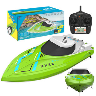 Foreign trade new 2.4g remote control high-speed boat anti-rollover electric speedboat rechargeable competitive rowing children model boat