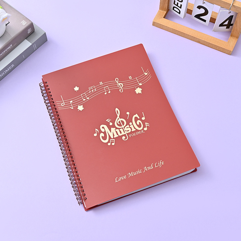 PP 악보 클립 레트로 레드