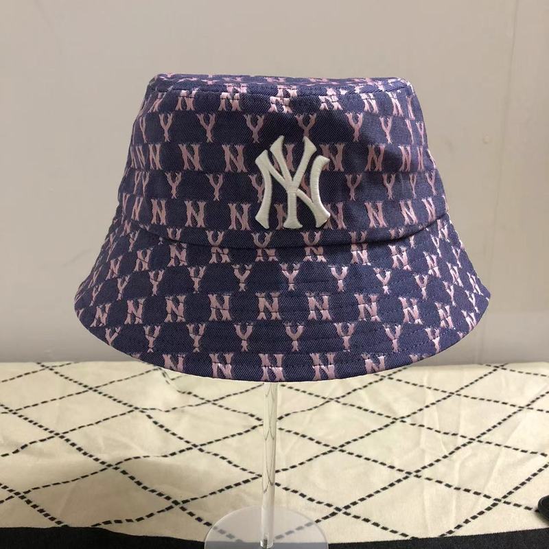 mlb韩国NY渔夫帽子字母男女四季牛仔满标B太阳盆帽宽檐韩版设计|undefined