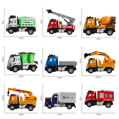 Remote Control Construction Truck Toy Excavator Garbage Truck Container Trailer Multiple Models Wireless Charging Remote Control for Boys