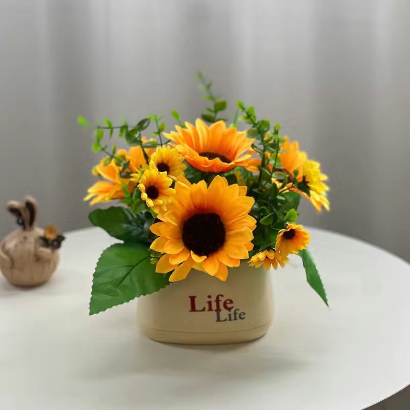 생활 냄비-해바라기 국화