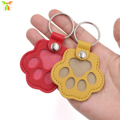 スポットペット猫犬毛キーホルダーストラップペット遗髪収納puレザー記念キーホルダー