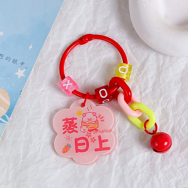 Brand creative acrylic protective amulet, keychain, transparent pendant, bag decoration, decorations