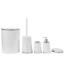 工厂定制牙刷置物架卫浴套装亚克力浴室用品皂盒垃圾桶家居用品