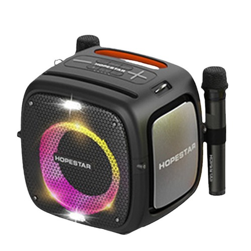 HOPESTAR Partyone high-power speaker dual microphone with bracket subwoofer outdoor audio