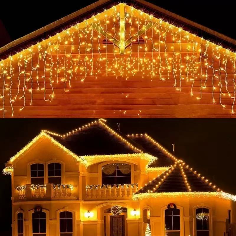 Cross-Border Led String Lights, Ice Strip Lights, Solar-Powered Outdoor Waterproof Garden Holiday Fairy Lights, Waterfall Lights Cross-Border Led String Lights, Ice Strip Lights, Solar-Powered Outdoor Waterproof Garden Holiday Fairy Lights, Waterfall Lights