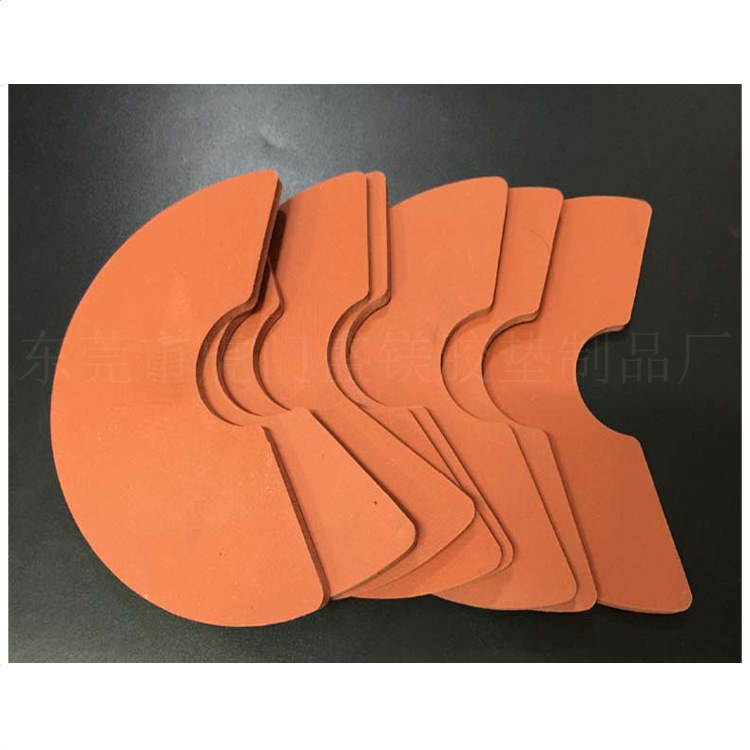 长期供应 发泡硅胶平垫片 异形硅胶海绵垫圈 耐.高温密封件