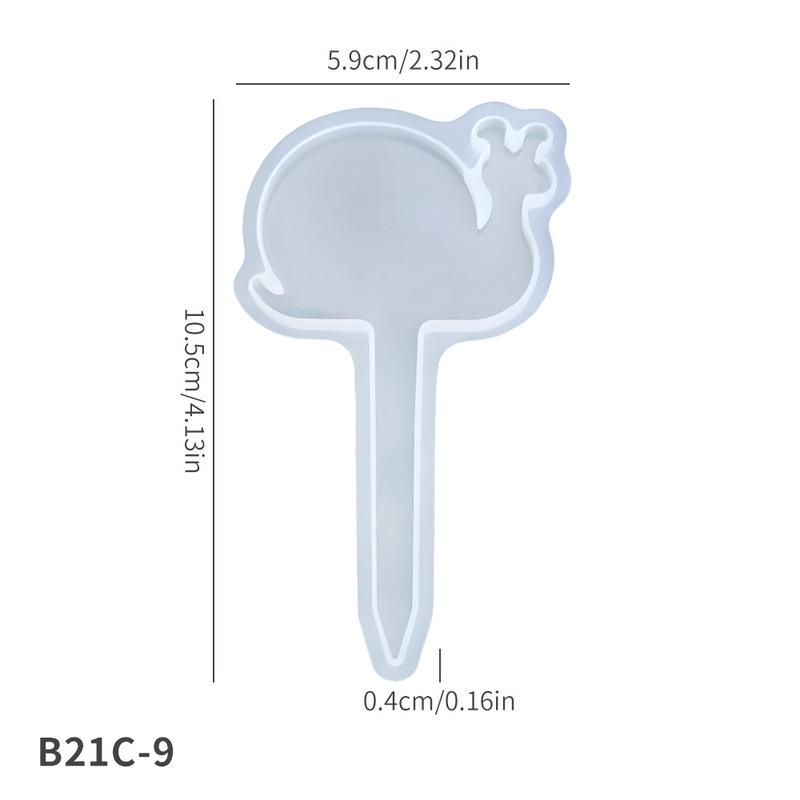 新款书签滴胶模具diy手工蝴蝶爱心插件蛋糕装饰插牌摆件硅胶模具|undefined