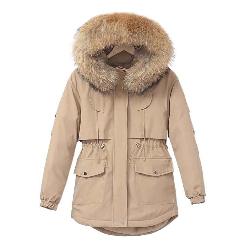 Ropa parka de media longitud para mujer 2022 Otoño e Invierno Nuevo estilo coreano grueso Abrigo acolchado de algodón cálido y suelto más tamaño Abrigo acolchado de algodón para mujer