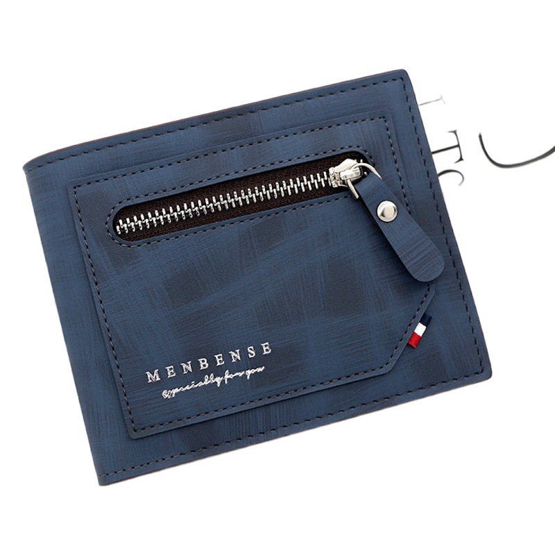 TPU en relieve multi-tarjeta de cremallera monedero de los hombres bisagra de la cartera bolsillo de la moneda