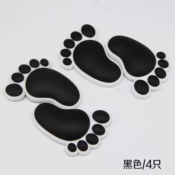 Big footprint/black (set of 4)