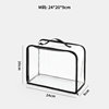 LV bag anti -dust bag transparent moisture -proof mildew -resistant bag matte frosted bottom PVC luxury bag storage