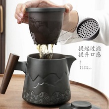 KE3C旅行茶具快客杯便攜式個人功夫陶瓷茶杯隨身包套裝戶外泡