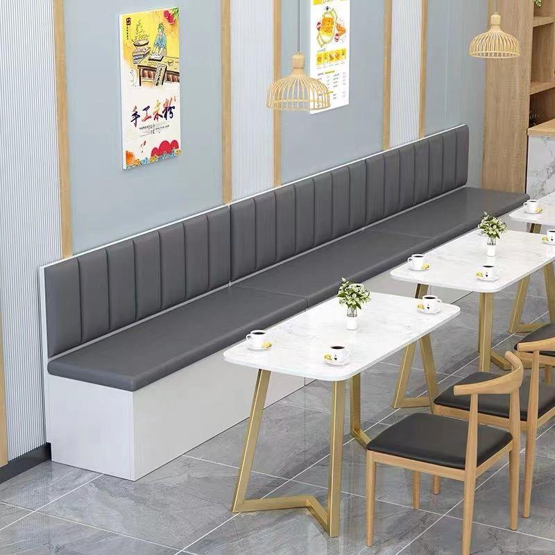 Restaurante de madera maciza armario sofá doméstico almacenamiento de leche tienda de té tarjeta café hamburguesas hotel contra la pared sofá sala de estar