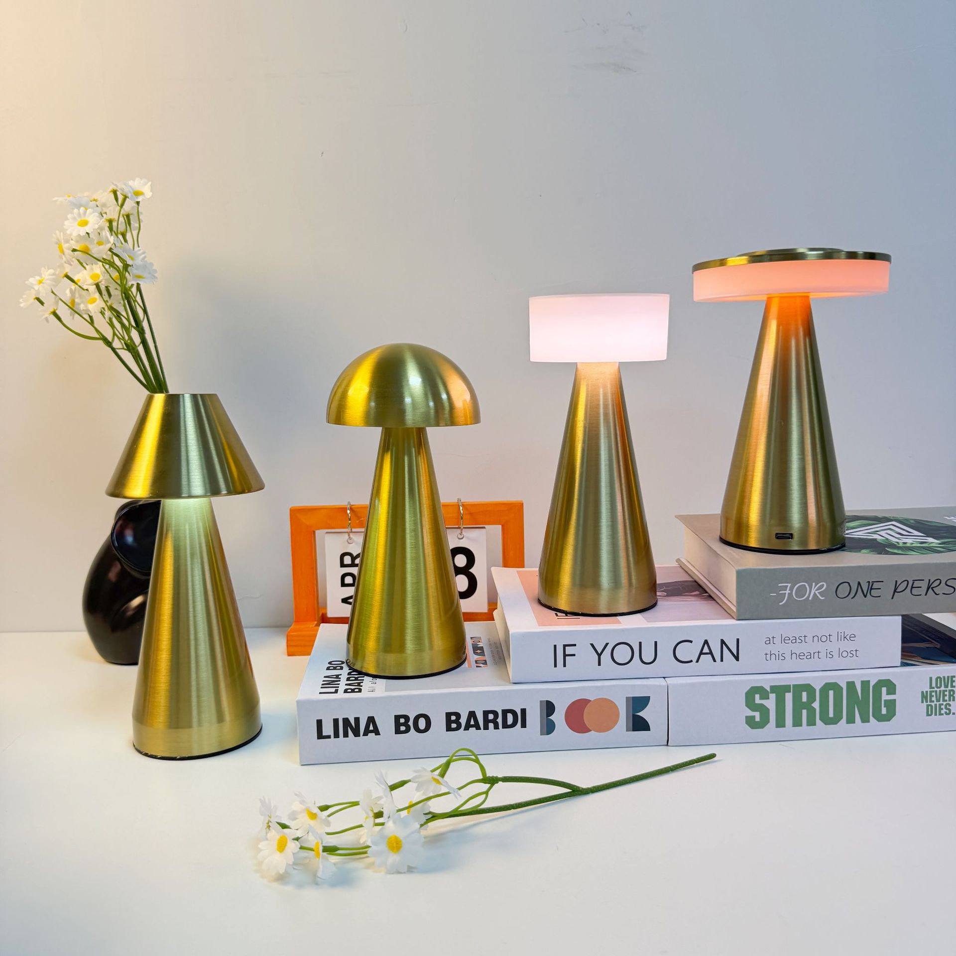 Transfronterizos sencillos lujosos lámparas de escritorio led dormitorio cabecera comedor bar atmósfera creativa decoración toque lámpara de noche image 4