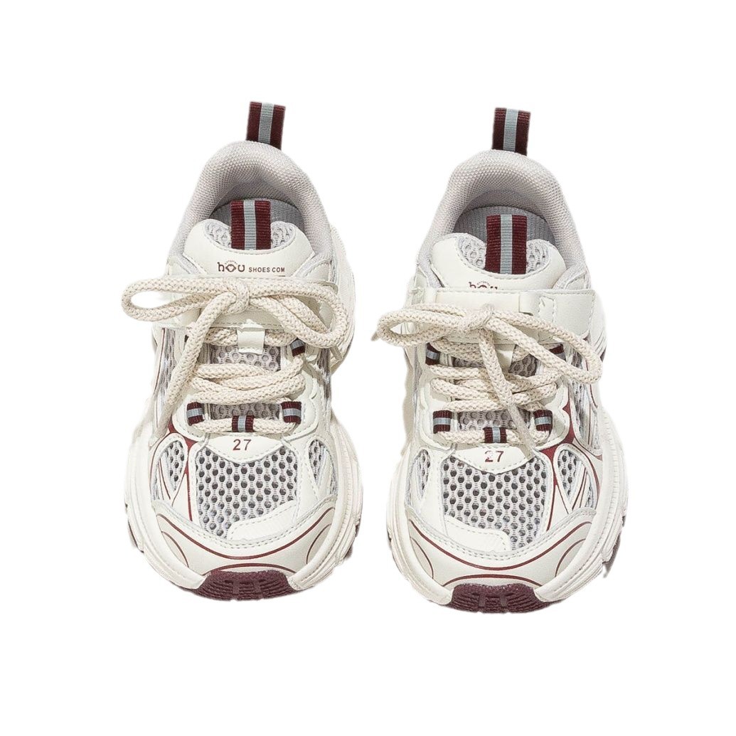 Nuevos zapatos deportivos de velcro transpirables para niños y niñas, zapatos de papá de todo fósforo, zapatos de primavera y otoño para niños