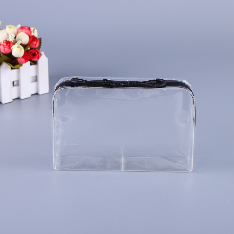 化妆品pvc拉链袋立体透明化妆品物品收纳袋塑料包装袋可印logo