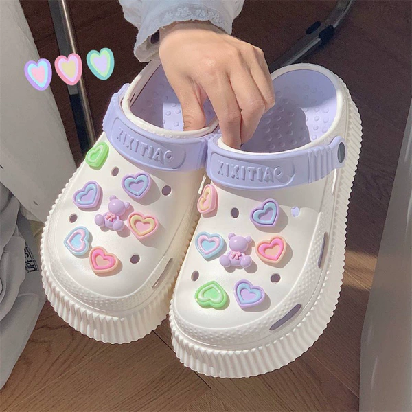 2913 Color Love Bubble Bear White + Purple