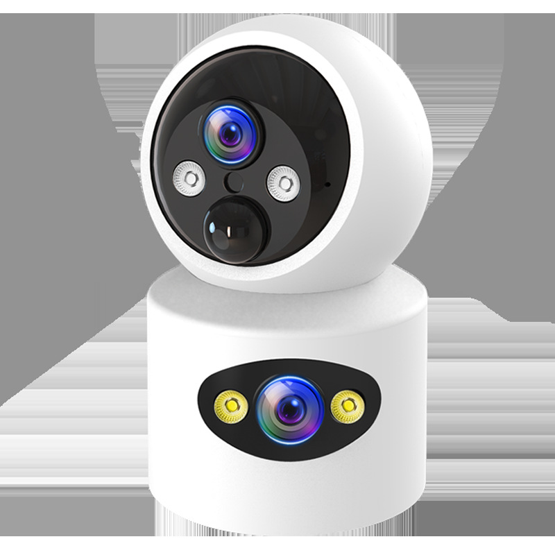 Cámara doméstica sin conexión perforación monitoreo inalámbrico monitor inteligente 360 visión nocturna HD sala de estar interior