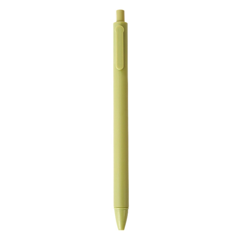 Macaron Vintage New Korean Style Push Gel Pen Simple Push Black Pen Student Office Stationery