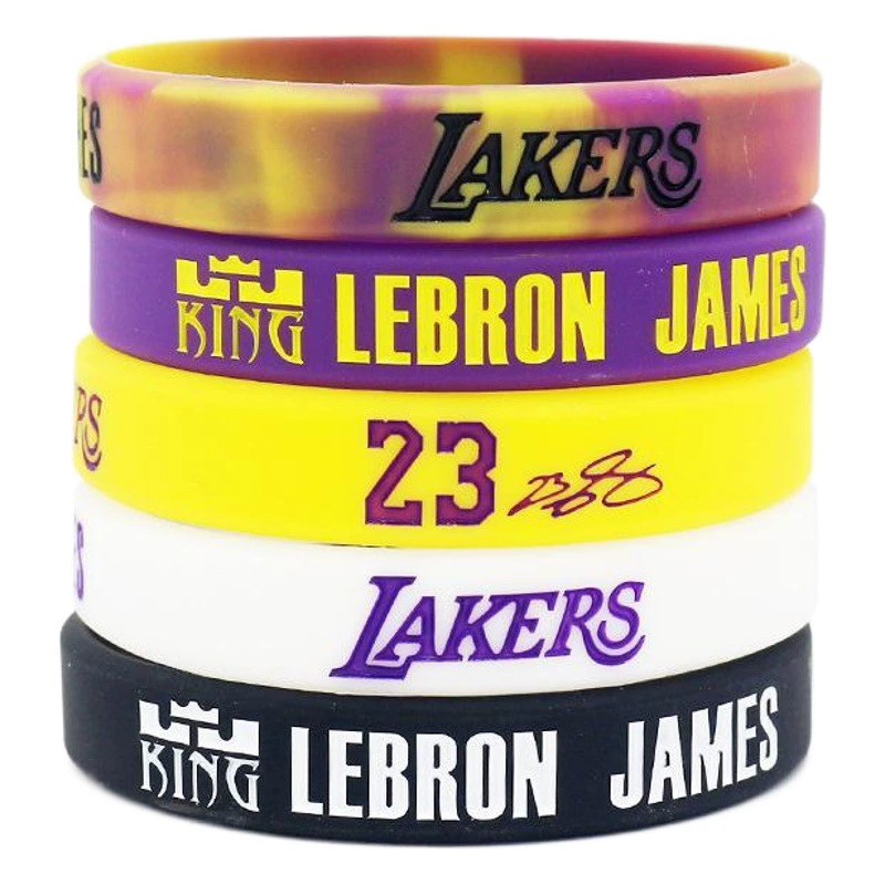 Фабрика оптовой Силиконовый браслет Кобе Карри Джеймс Оуэн Дюрант интаглио свечение браслет Мужчины