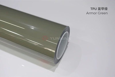 change film crystal series, glossy, Auto Color Change Film - tpu-armor-green-15215m