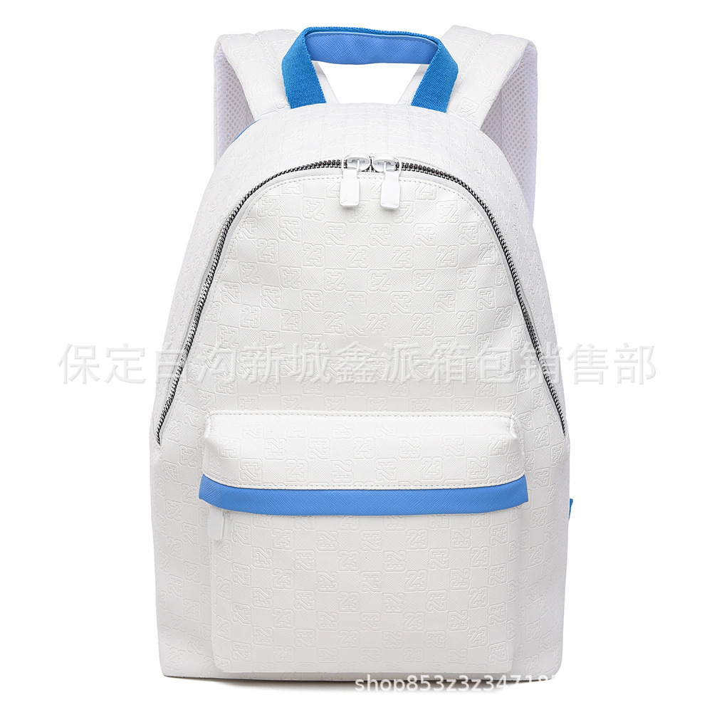 5782 대형 PU 흰색과 파란색