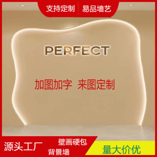 3D Extension Space Wall Cloth Design logo Studio Special Enterprise Image Wall Cloth Mural Internet Celebrant Background Wall