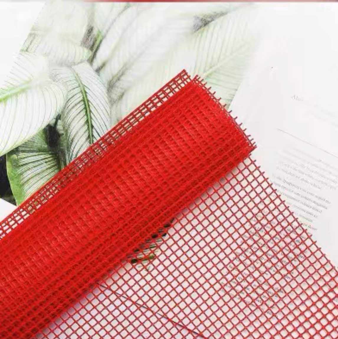 Papel de envolver de flores de malla cuadrada coreana, hilo de flores envuelto en rosas hecho a mano, material de malla de hilo duro, suministros para floristería