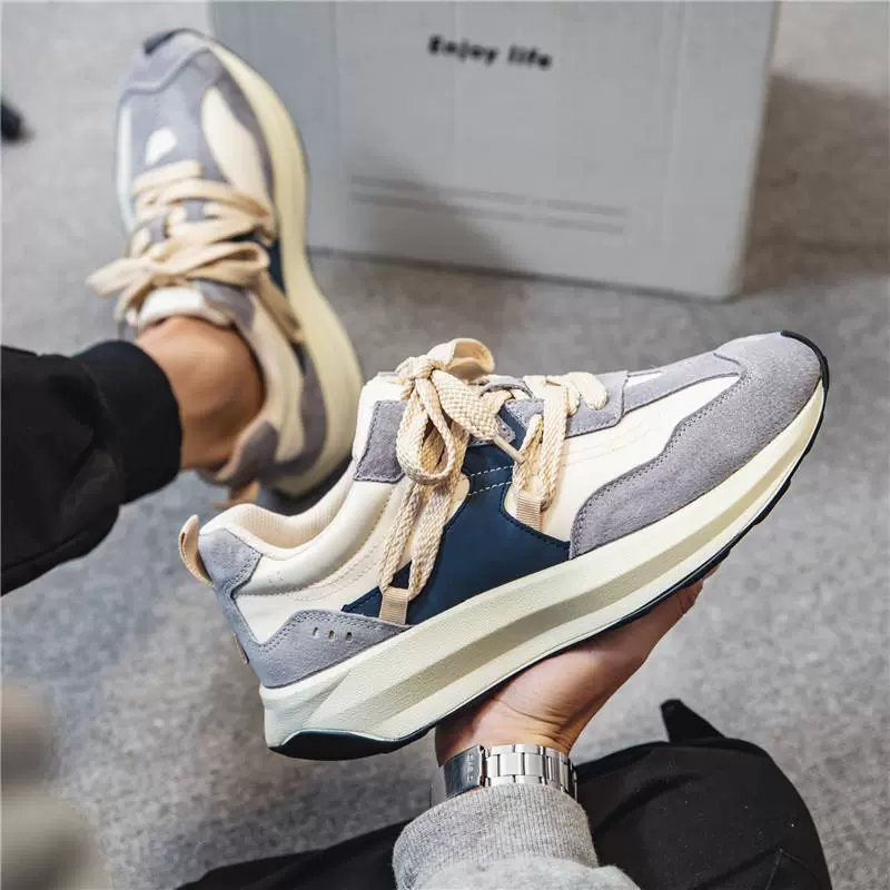 Breathable footwear, men's trend universal sneakers for leisure, shoes, autumn