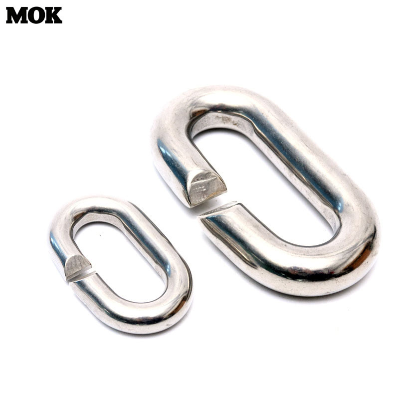 不锈钢快速连接环 链条连接紧固扣  登山扣  开口椭圆环 连接环