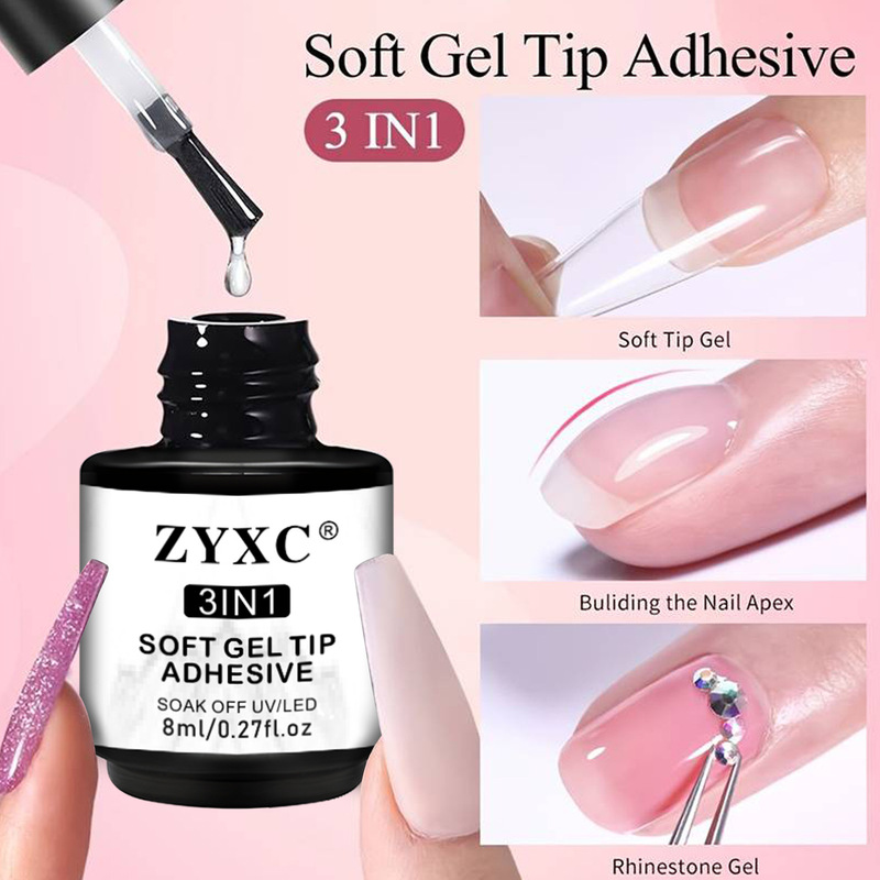 Extended Construction Base Glue Leveling and Reinforcement Six-In-One Model Glue Sealing Layer Functional Glue for Nail Salons