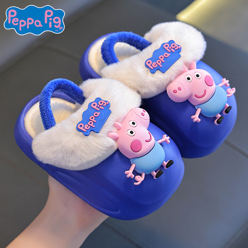 Piggy Page 2025 nuevo invierno bolsas de niños zapatos de tacones de algodón para niños y niñas calentamiento impermeable desmontable toallas de algodón bebé