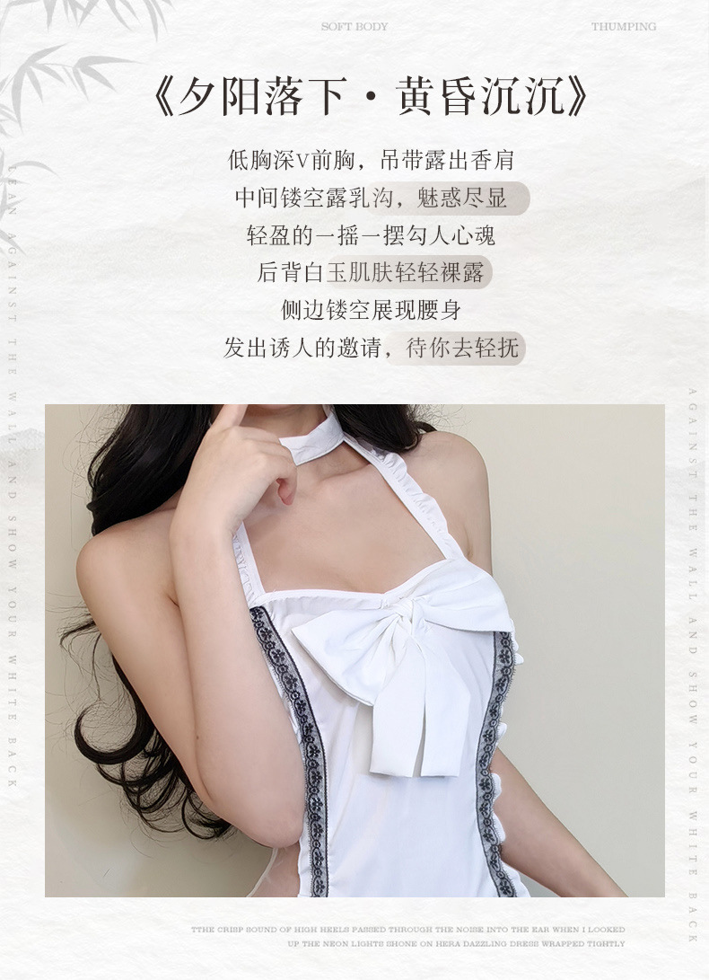 Nurse Roleplay Costume Bodysuit with Cap, Lightweight Polyester One-piece — detail image 3