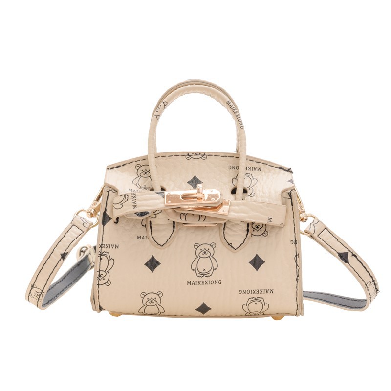 Cartoon bear, bolso de hombro para niños y niñas, bolso de bebé impresa de moda, bolso de mano coreano, nuevo bolso de cambio para niños