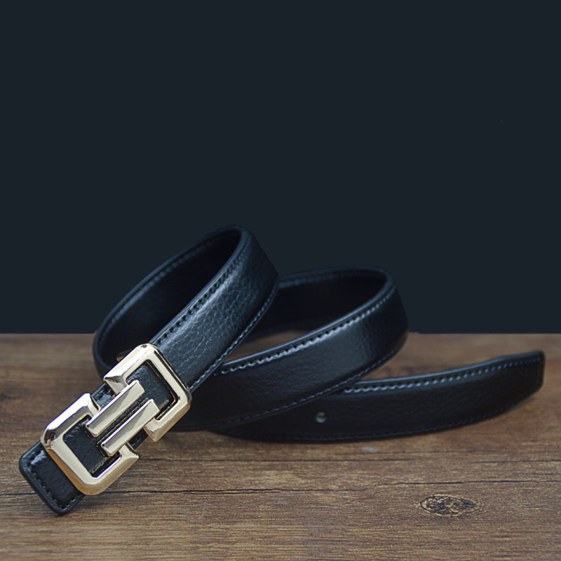 New Belt 2.5cm Black Children's Belt for Boys, Suit Belt for Girls, Medium and Large Children, Baby Belt for Dress Matching with Belt_voghion.com