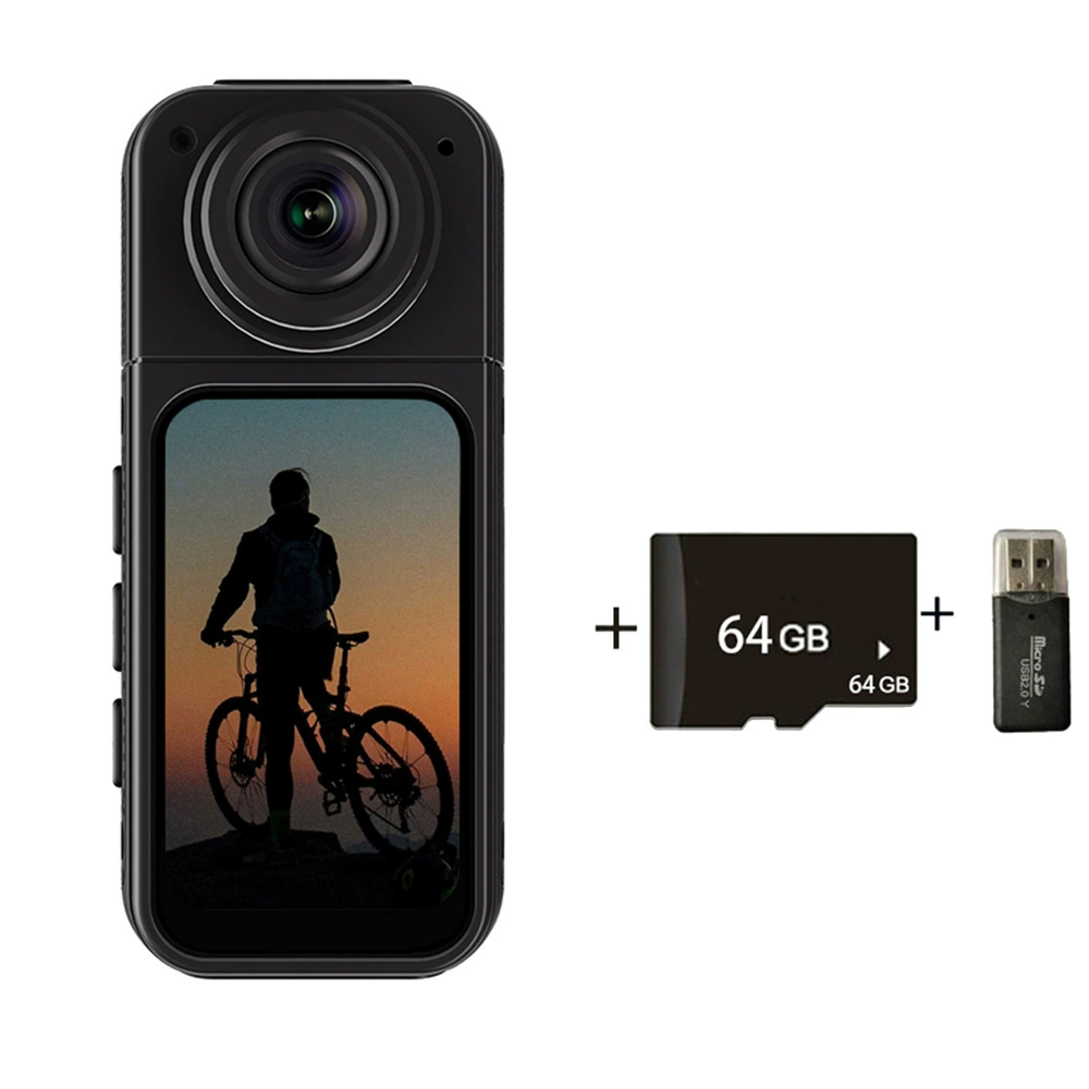 Мини DV камера (Ride S70) 2.7K, вращающийся объектив на 180°, IPS 1.47