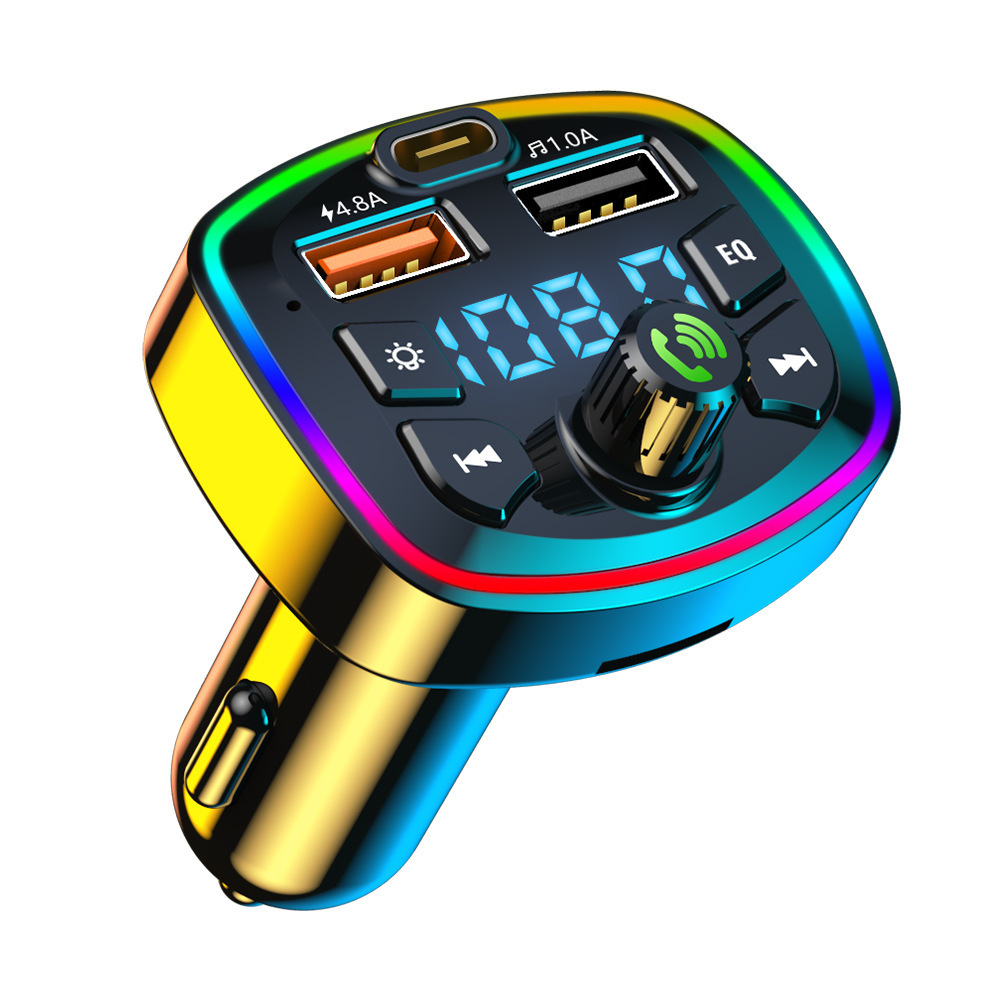 Venta al por mayor Q7 coche REPRODUCTOR DE MP3 Bluetooth manos libres FM transmisor multi-función tarjeta inserción máquina PD carga rápida coche MP3