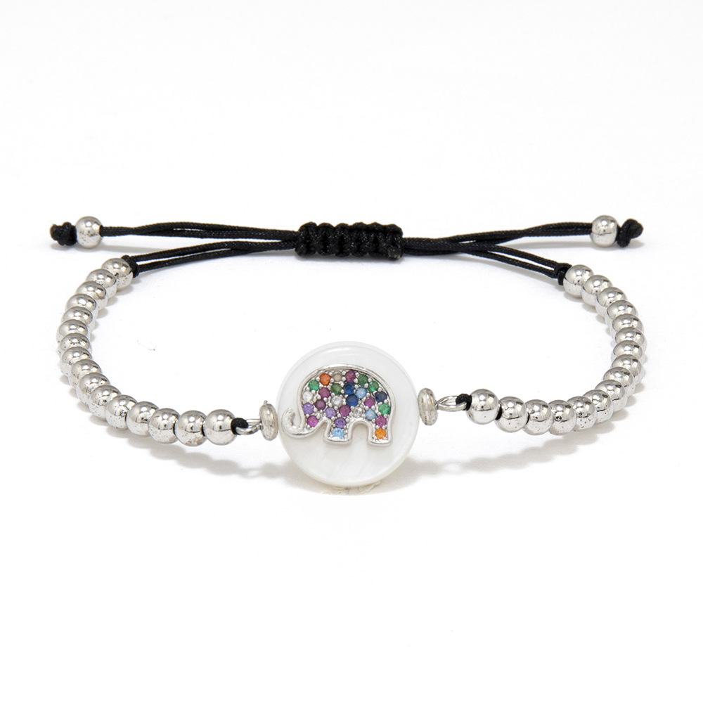 Fashion Palm Tree Beaded Inlay Artificial Diamond Womenu0027S Bracelets 1 Piece