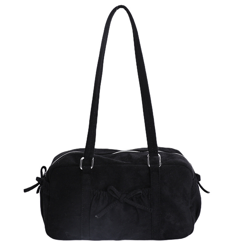 Bolsa de almohada portátil de gran capacidad transfronteriza, bolsa de seda de mujer, bolso inferior, otoño y invierno 2025, nueva moda, bolso de hombro
