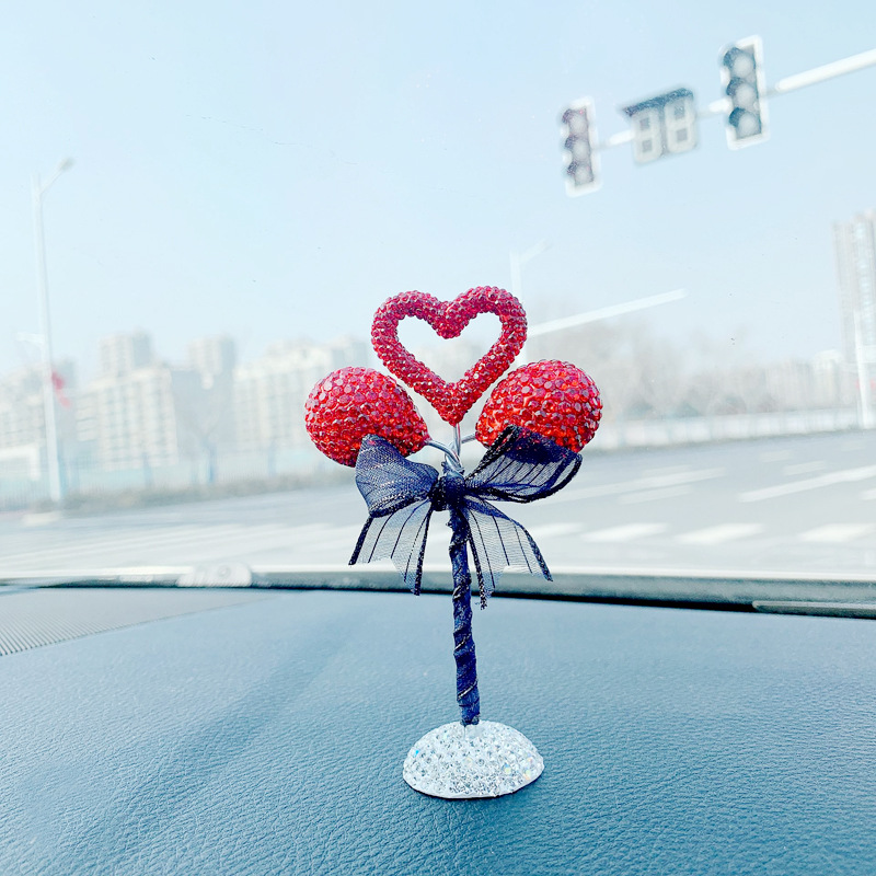 automobile Diamond balloon Decoration lovely originality Gradient love automobile Interior trim Diamond Decoration Diamonds Confessions balloon