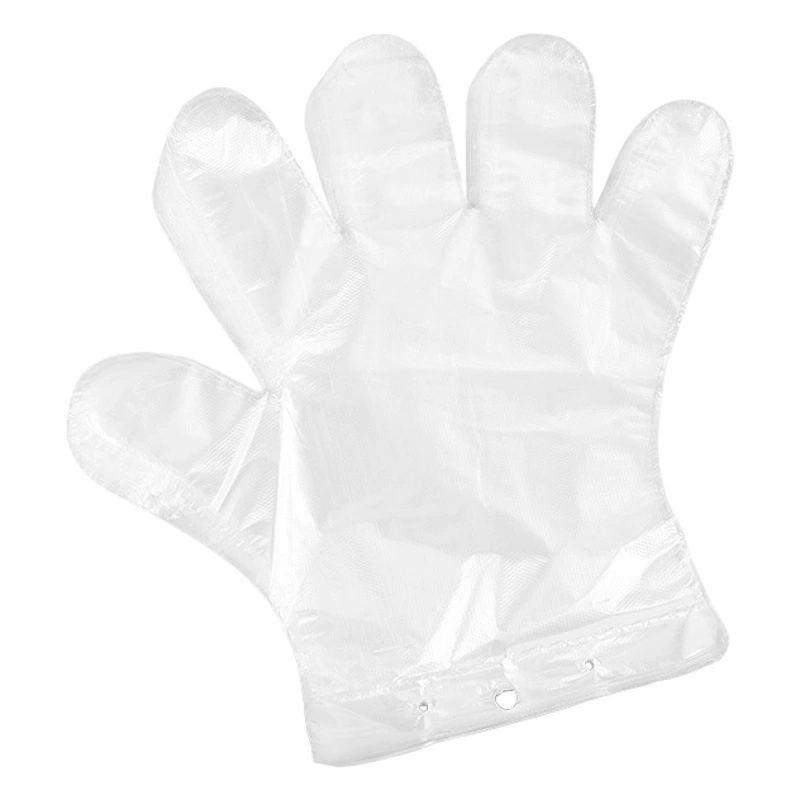Одноразовые перчатки Прозрачная еда на вынос Коммерческие салоны красоты Барбекю выпечка Домашняя кухня Пластиковая PE пленка