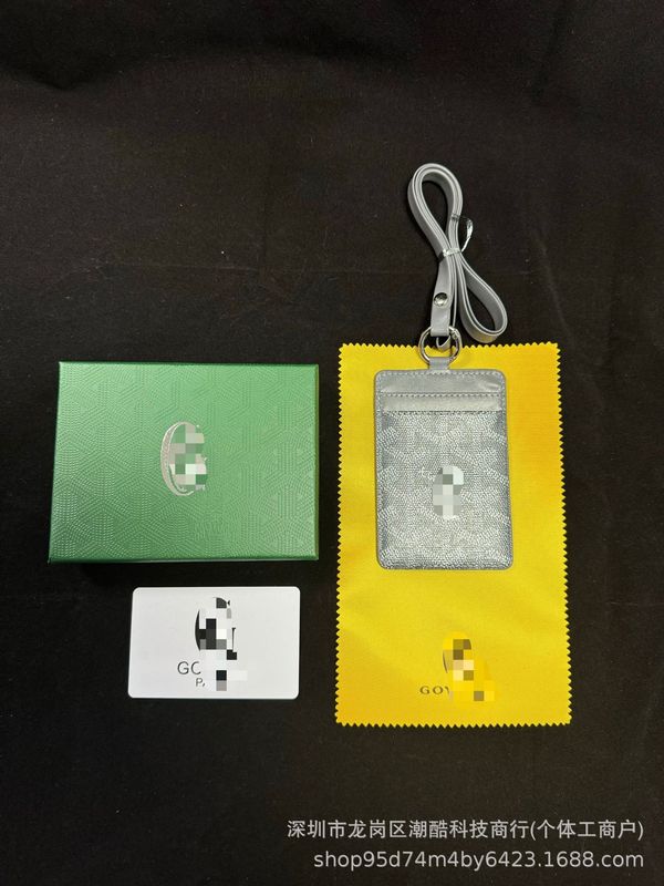 ビッグブランドドッグトゥースカードホルダー、ワークカードホルダー、ストラップ、ホルターカードホルダー、IDバッグ、学生証財布、男女兼用|undefined