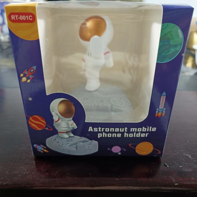 かわいい宇宙飛行士フィギュア宇宙飛行士携帯電話ホルダークリエイティブギフトデスクトップ装飾工芸品宇宙飛行士の装飾品|undefined